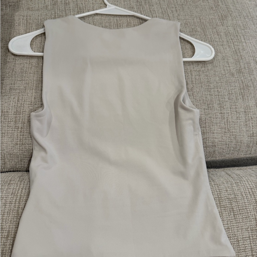 Aritzia Cream Sleeveless Top Babaton